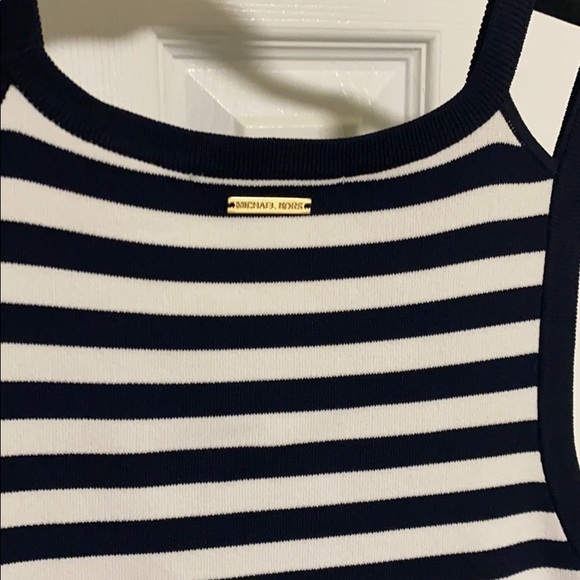 Michael Michael Kors Striped Knit Midi Dress - Picture 5 of 5